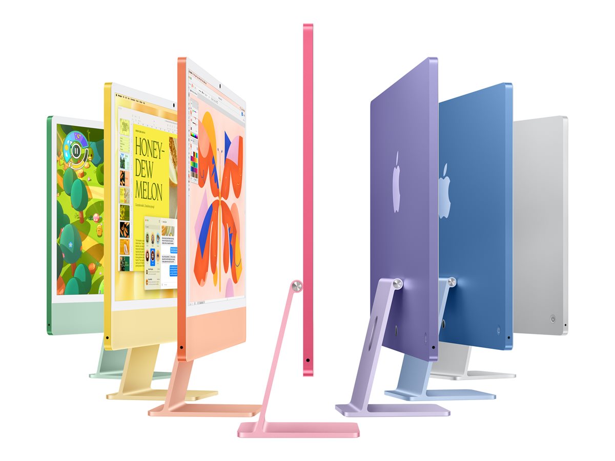 24-inch iMac Pink — Left side