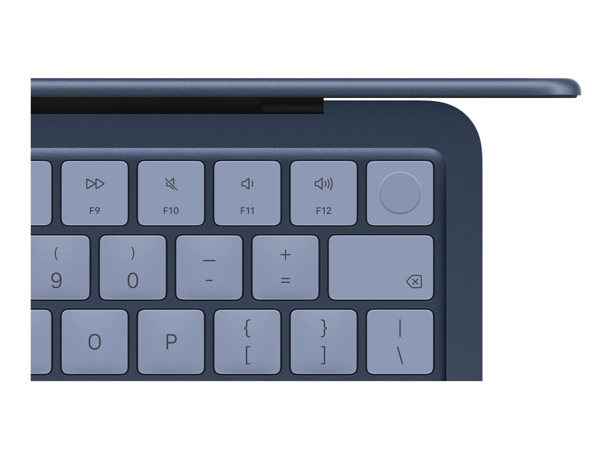 13-inch MacBook Neo Indigo — Close-up