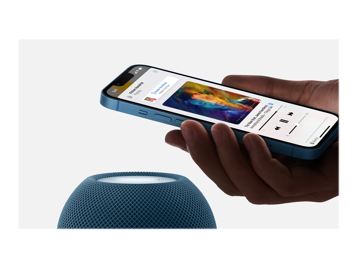 Apple HomePod mini - Slimme luidspreker - Wi-Fi, Bluetooth - door app geregeld - blauw — Close-up