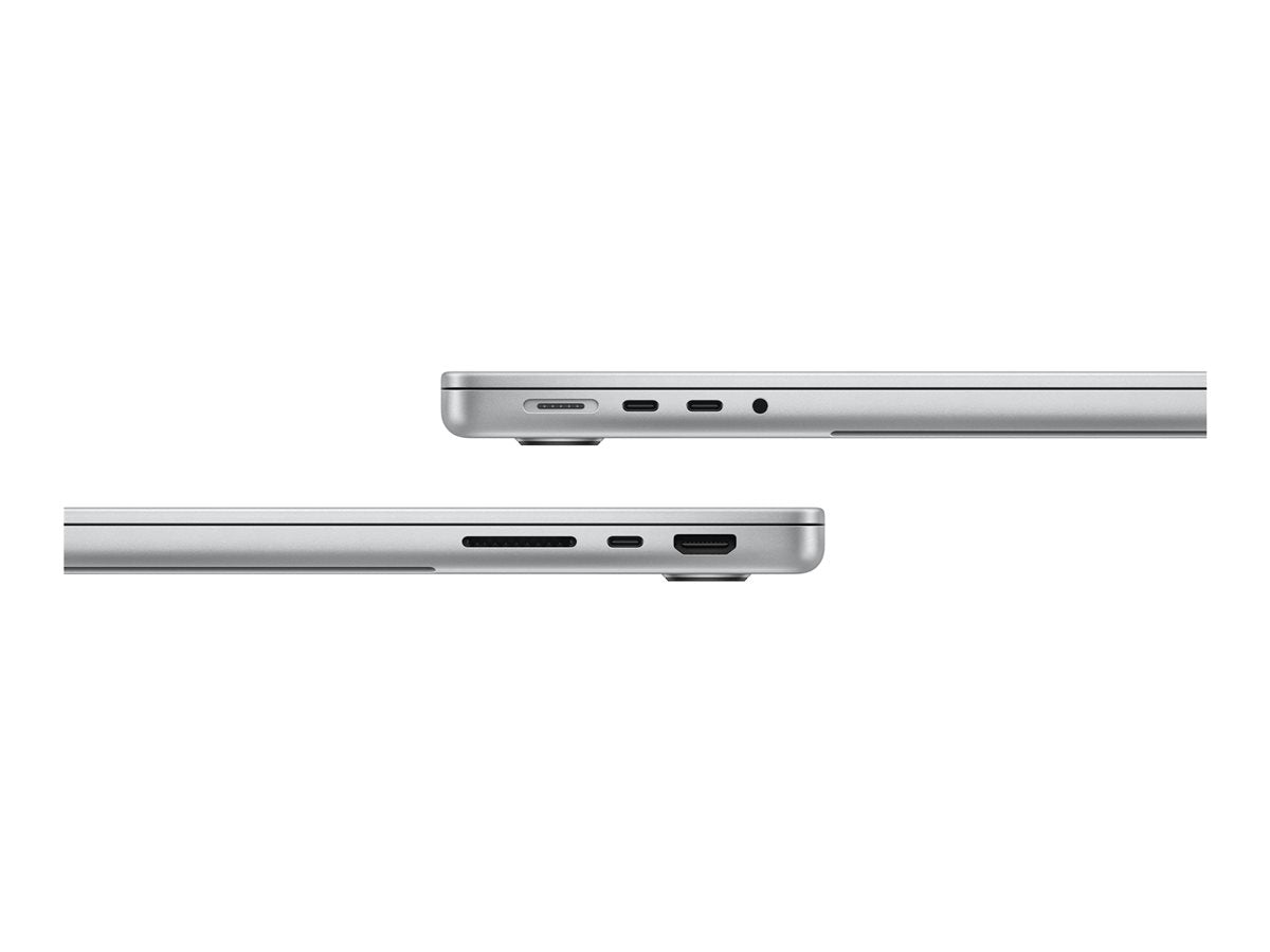 14-inch MacBook Pro Silver — Close-up
