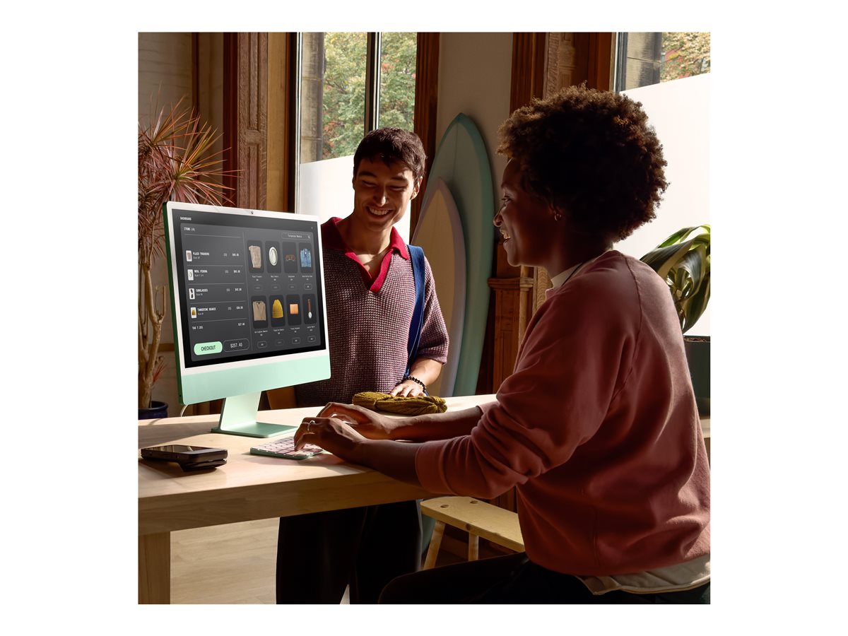 24-inch iMac Green — Left-angle