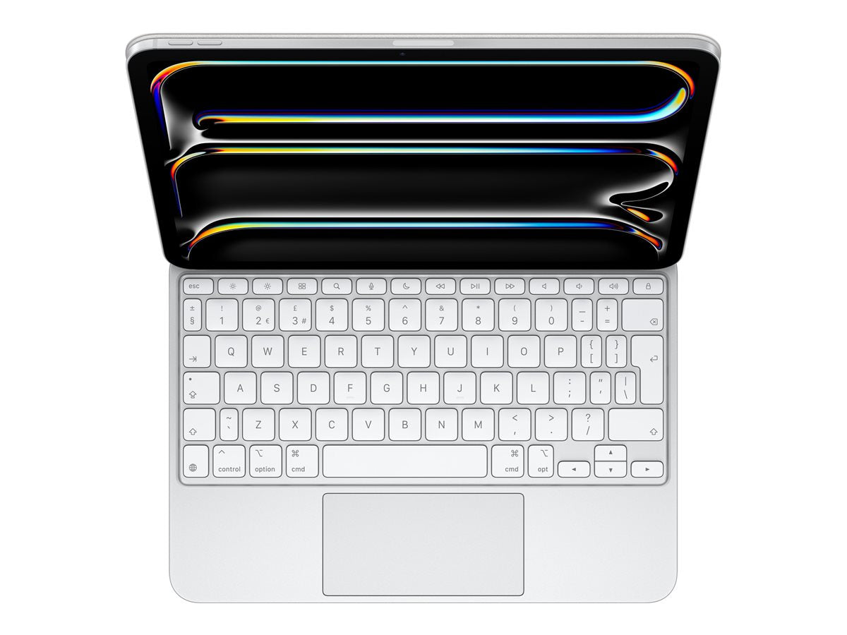 Magic Keyboard for iPad Pro 11-inch (M4) - British English - White — Front