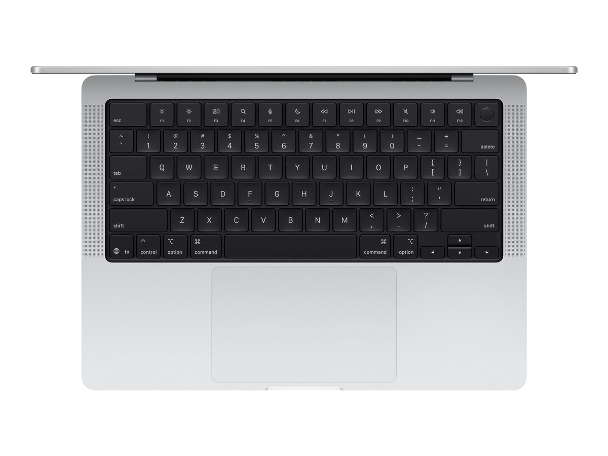 14-inch MacBook Pro Silver — Top