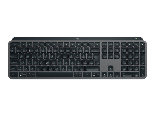 Logitech MX Keys S - Toetsenbord - backlit - draadloos - Bluetooth LE - QWERTY - VS-Engels - toetsschakelaar: Scissor-Key - grafiet — Top