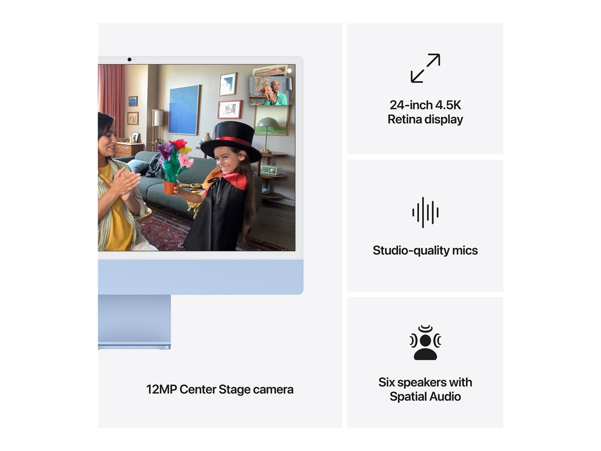 24-inch iMac Blue — Close-up