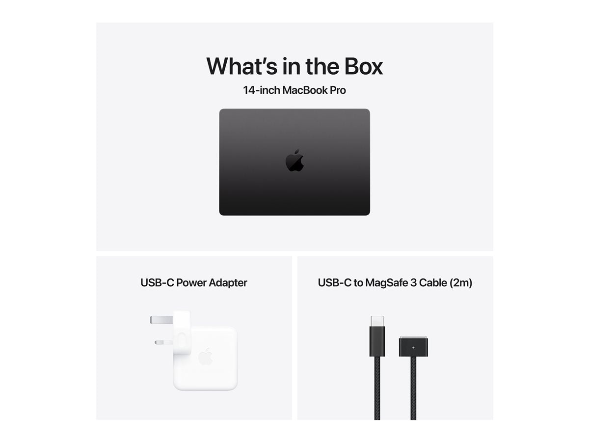 14-inch MacBook Pro Space Black — Front