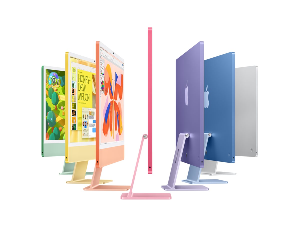 24-inch iMac Blue — Back