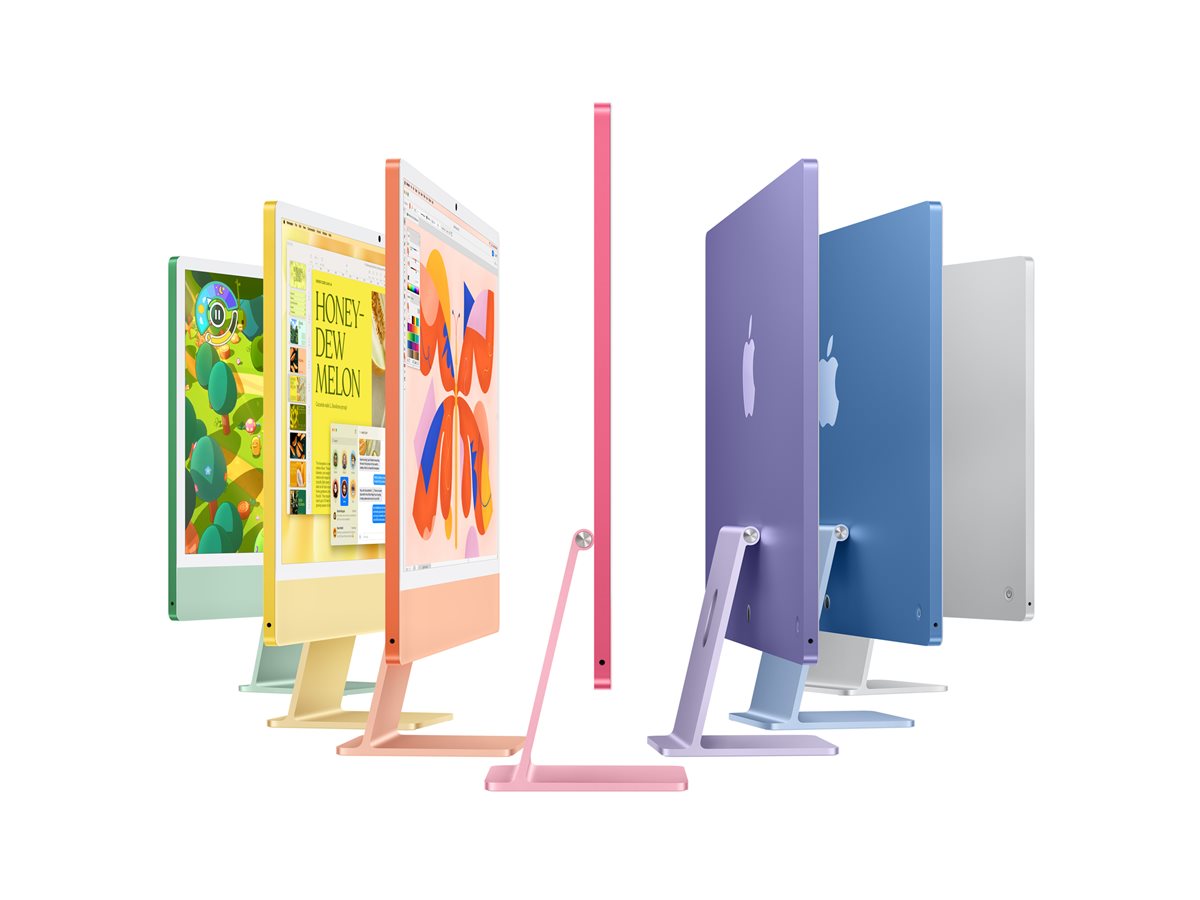 24-inch iMac Green — Left-angle