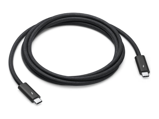 Apple Thunderbolt 4 Pro - Thunderbolt-kabel - USB-C (M) naar USB-C (M) - USB 3.2 / USB4 / Thunderbolt 3 / Thunderbolt 4 / DisplayPort - 1.8 m - actief, geschikt voor serieschakeling - zwart — Front