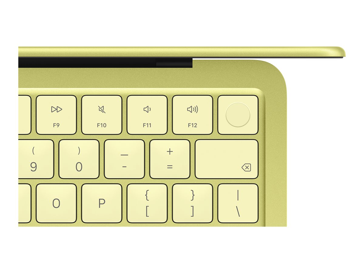 13-inch MacBook Neo Citrus — Close-up