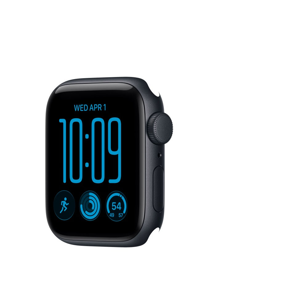 Apple Watch SE 3 GPS 40mm Midnight Aluminium Case with Navy Blue Sport Band - S/M