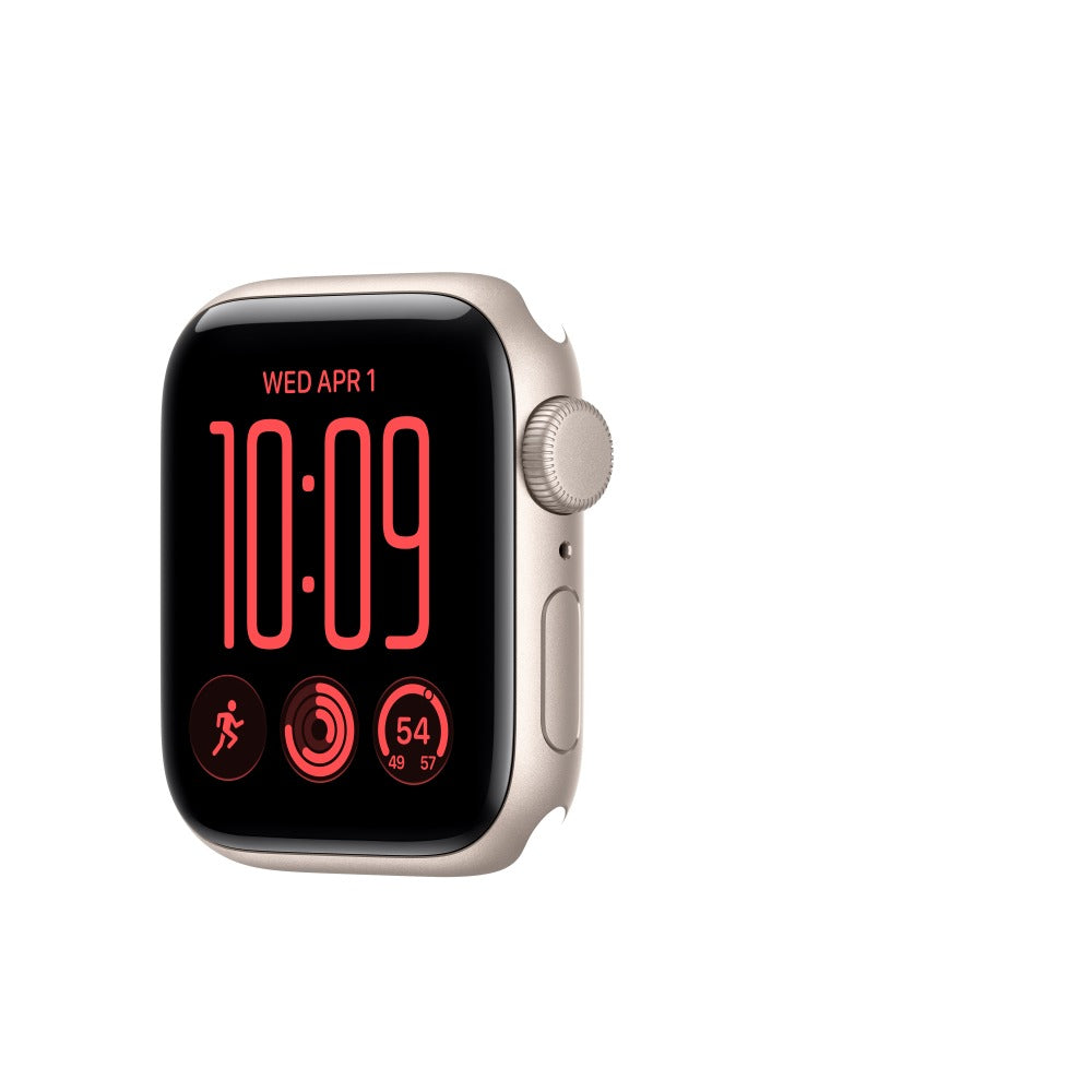 Apple Watch SE 3 GPS 40mm Starlight Aluminium Case with Sand Sport Band - M/L