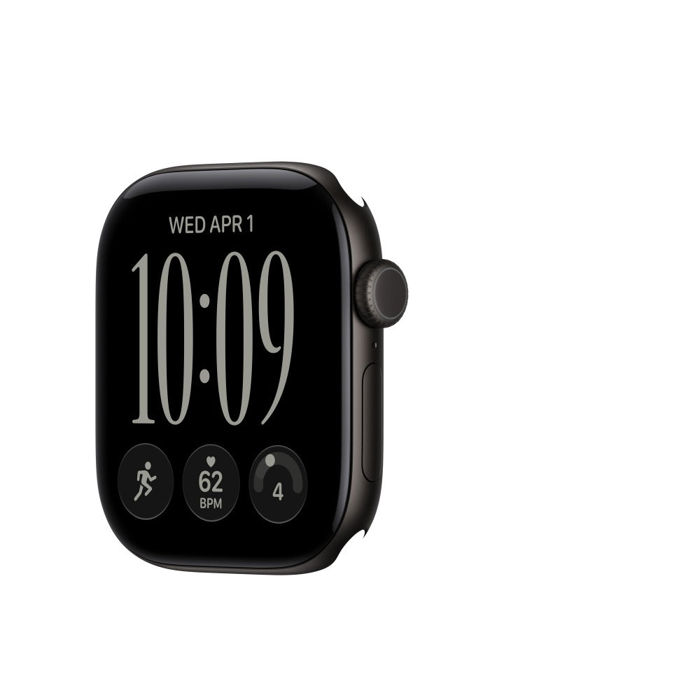 Apple Watch Series 12 GPS 42mm Black Aluminium Case with Black Sport Band - M/L