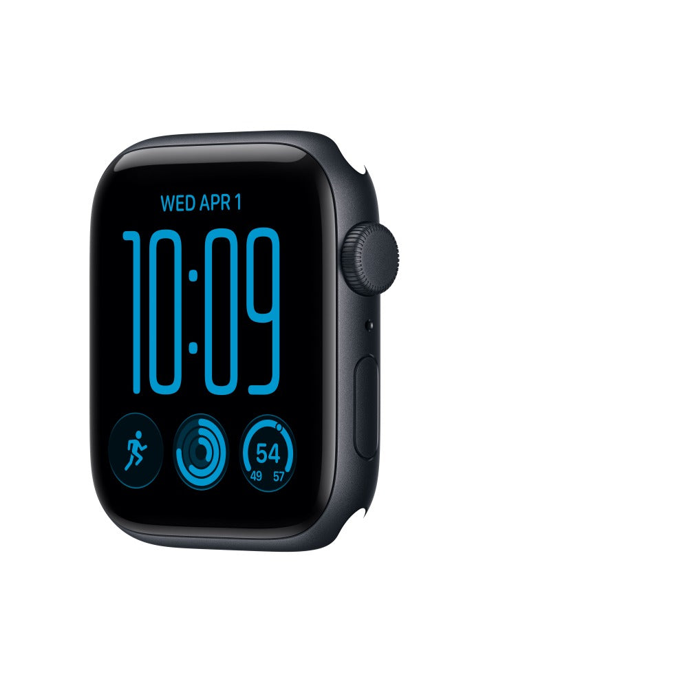 Apple Watch SE 3 GPS 44mm Midnight Aluminium Case with Navy Blue Sport Band - S/M