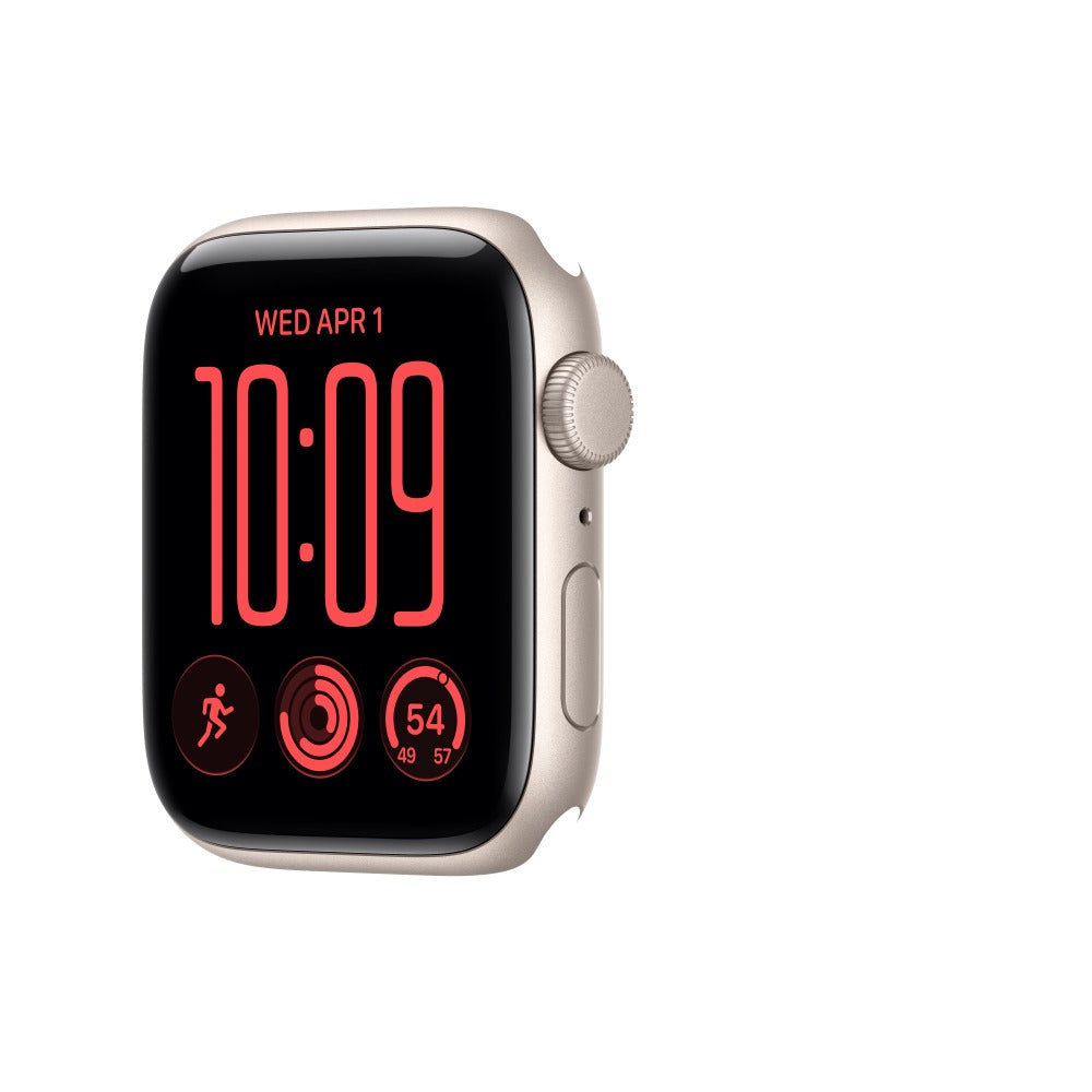 Apple Watch SE 3 GPS 44mm Starlight Aluminium Case with Sand Sport Band - S/M
