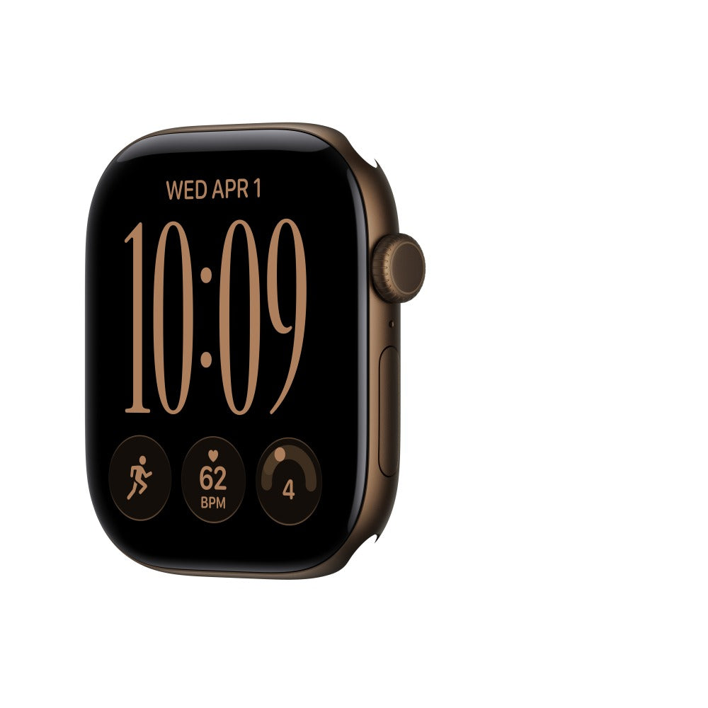 Apple Watch Series 12 GPS 46mm Dark Bronze Aluminium Case with Olive Sport Band - M/L