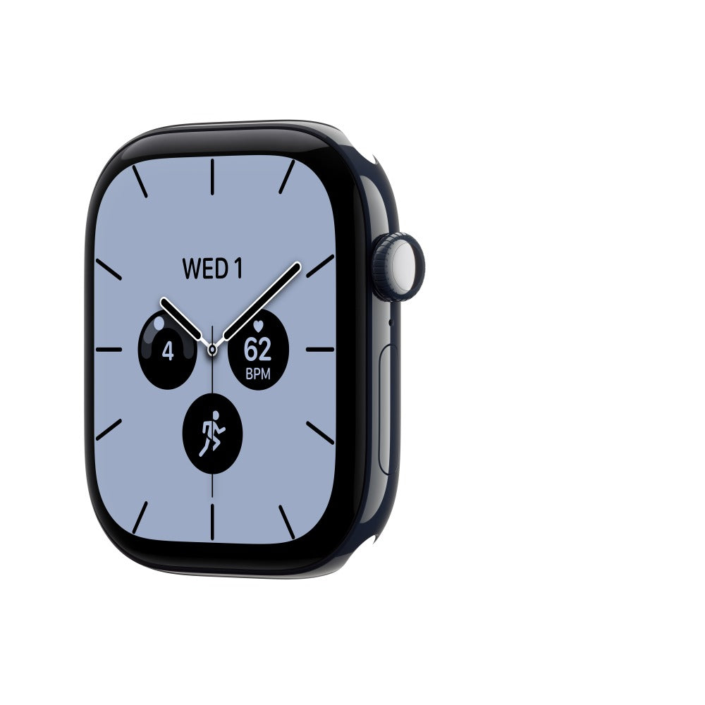 Apple Watch Series 12 GPS + Cellular 46mm Night Blue Ceramic Case with Navy Blue Sport Band - M/L